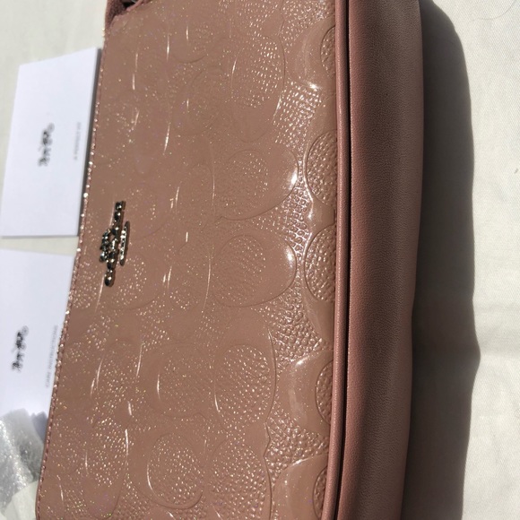 COACH Blush Logo Wristlet with Chain, Purse Clutch - Picture 8 of 8